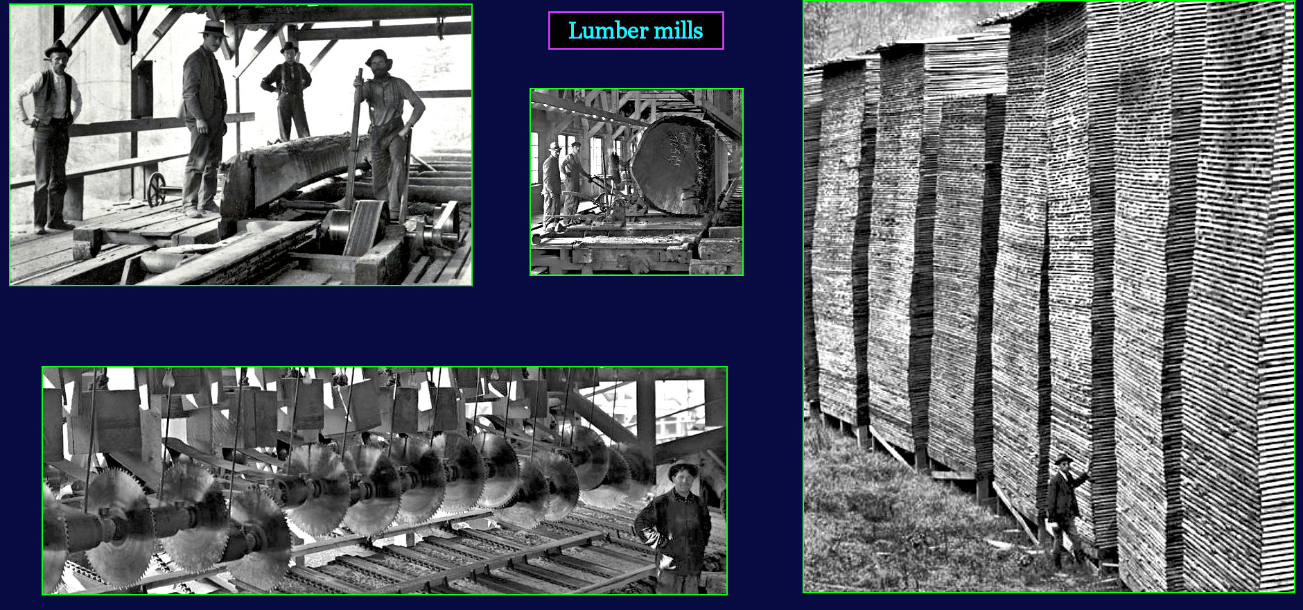 Sawmills, 1910